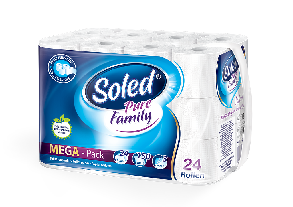 Soled Pure Family Mega Pack Toilettenpapier